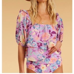 Billabong top salty blonde paradise size S